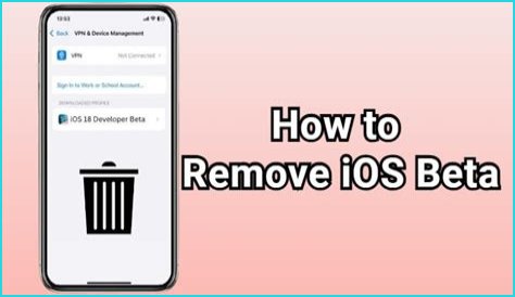 How do I remove iOS beta without losing data?
