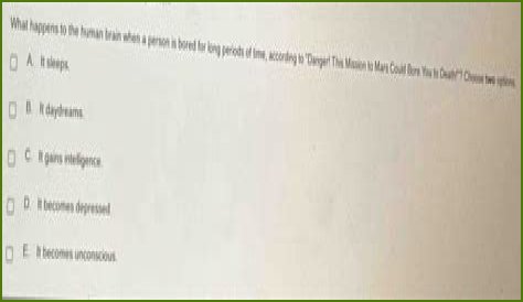 What happens to the human brain when a person is bored for long periods of time according to danger this mission to Mars could bore you to death?